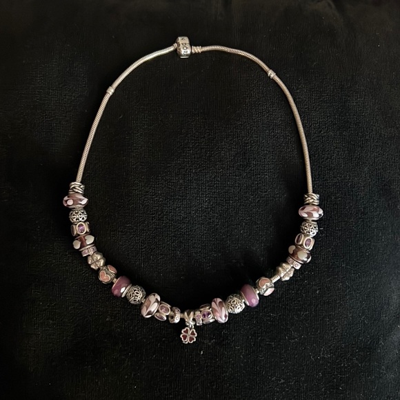 Pandora Jewelry - Pandora necklace with additional extension.